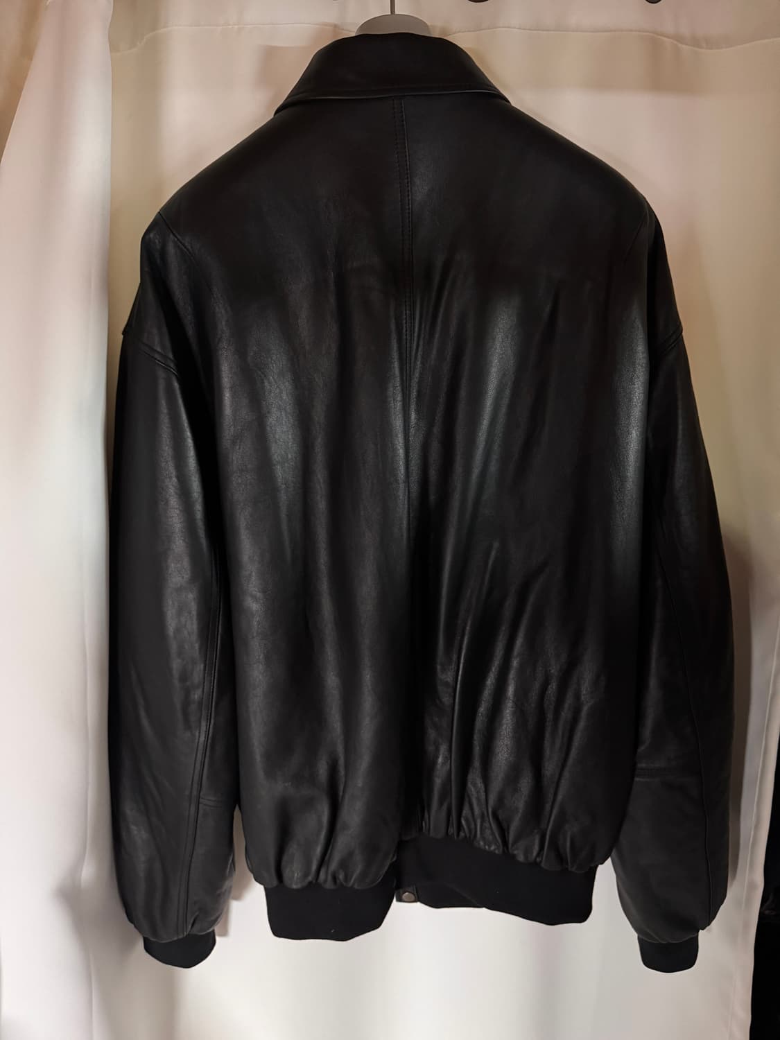 MNGU 오버사이즈드 램스킨 블루종 L 상품이미지4