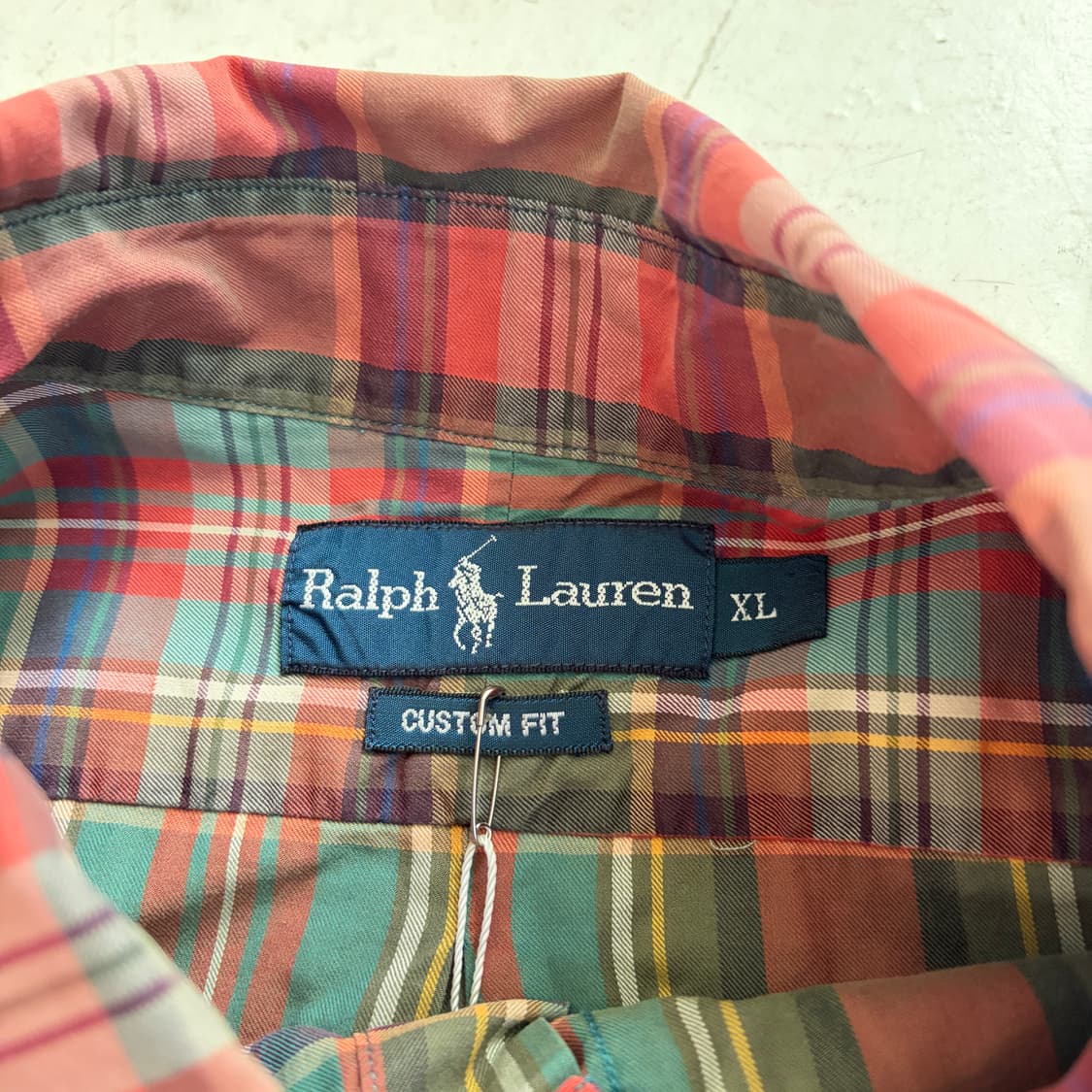 90s 폴로 랄프로렌 빈티지 플란넬 체크셔츠 XL 상품이미지5