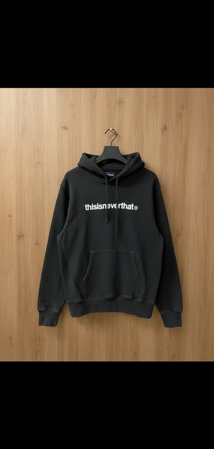 디스이즈네버댓 [정품] 후드티 자수 로고 블랙 스웻셔츠 M(103) 상품이미지1