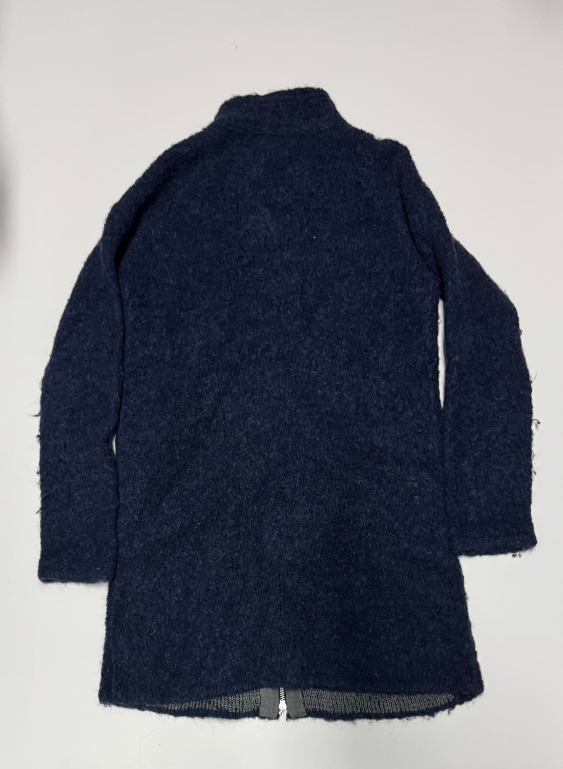 여성 타미힐피거 부클 니트 롱 집업 네이비 s 상품이미지2