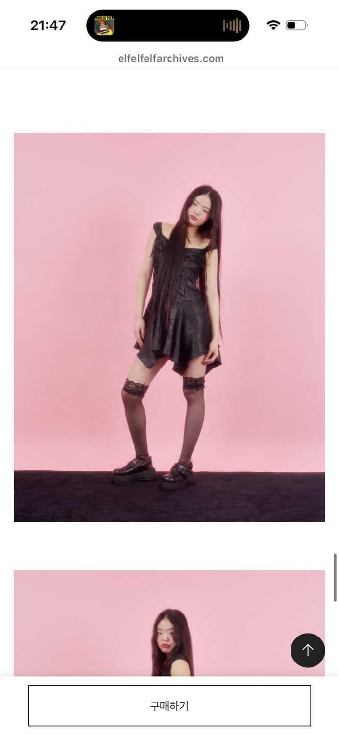 새상품) elfelfelf 엘프엘프엘프 아카이브스 로즈 뷔스티에 드레스 상품이미지6