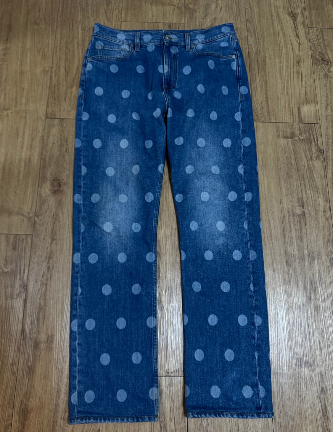 [30]버버리 스트레이트 핏 폴카 도트 진 데님팬츠 상품이미지1