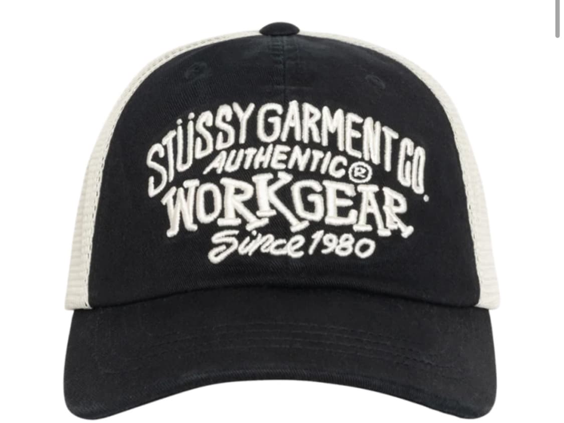 스투시 로우 프로파일 워크기어 스트랩백 블랙 상품이미지1