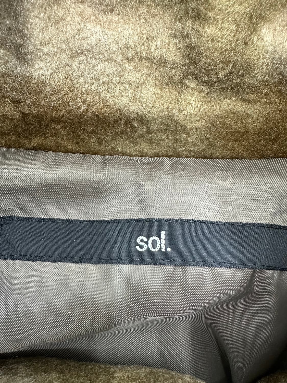 sol. 울 블렌드 하이넥 자켓 상품이미지7