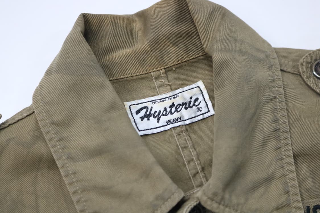 히스테릭 글래머 빈티지 와펜 패치 밀리터리 벨티드 자켓 상품이미지6