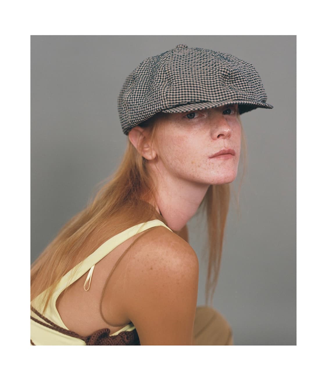 어썸니즈 뉴스보이캡 체크 상품이미지1