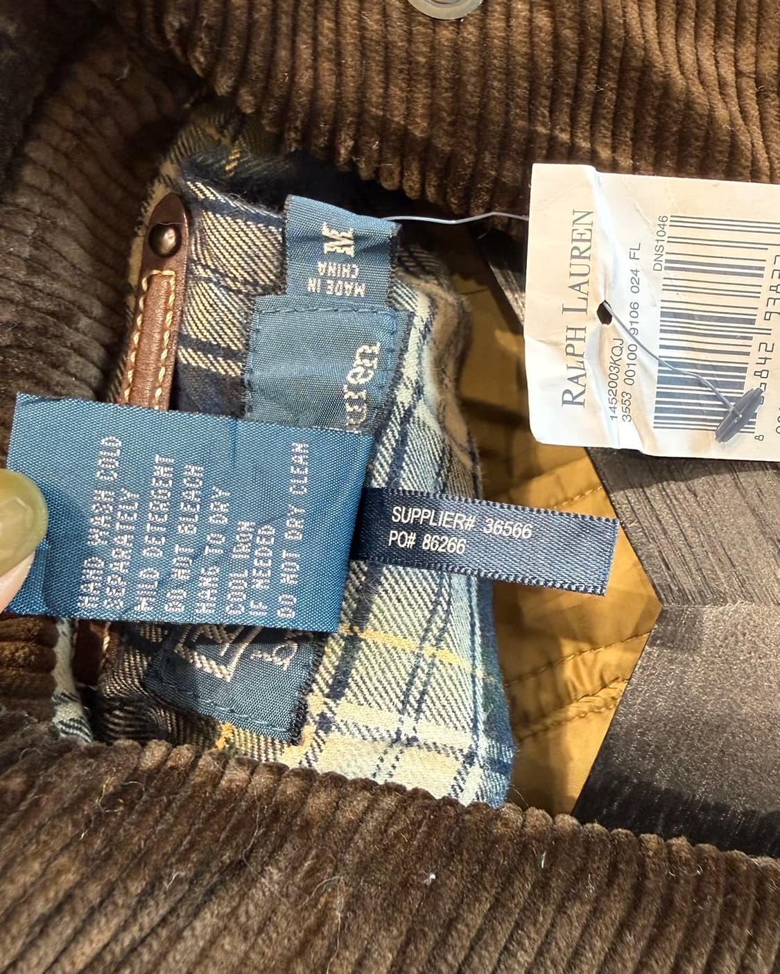 폴로 랄프로렌 브라운 캠튼 퀼팅 자켓  상품이미지9