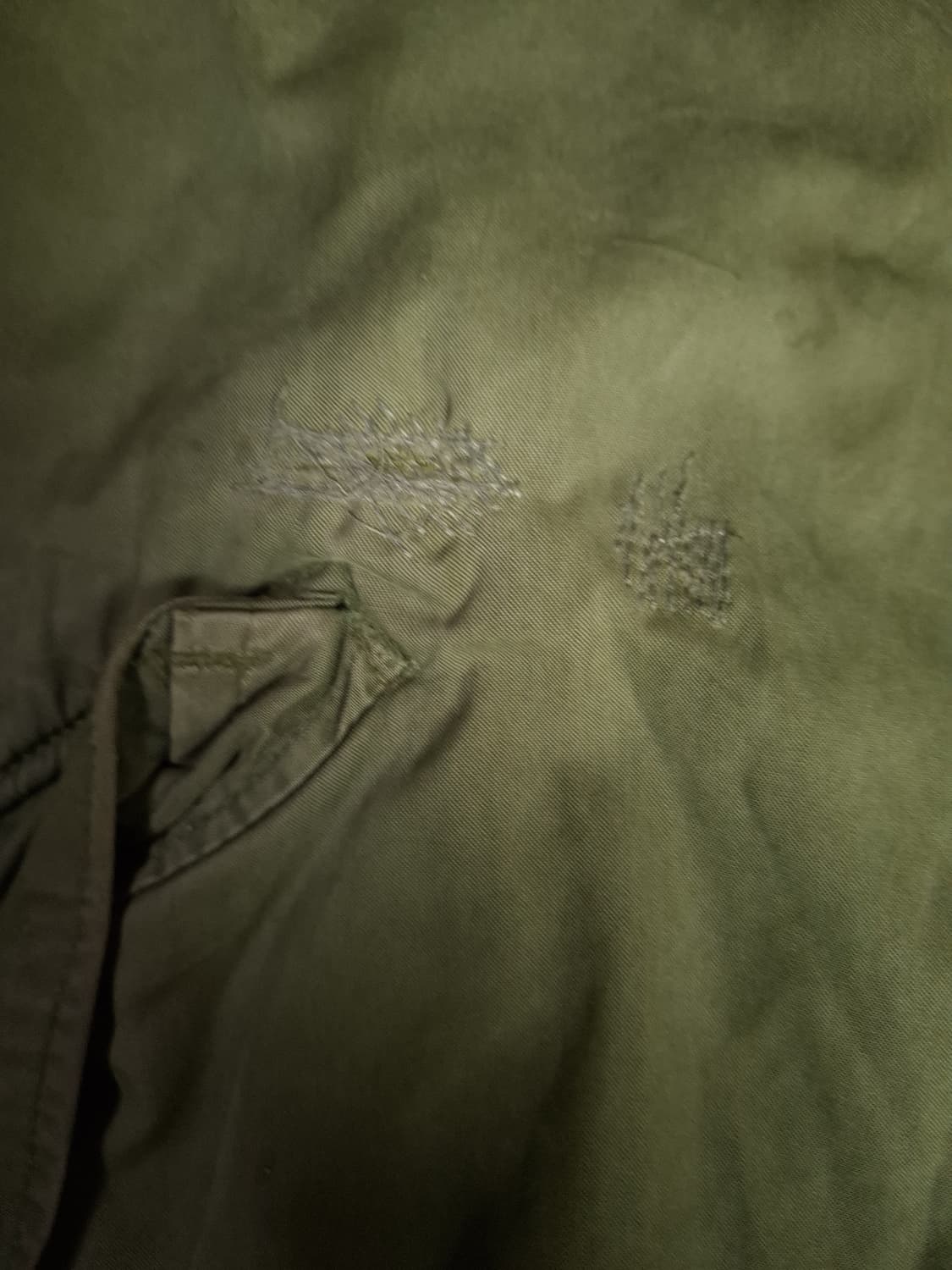 오리지날 미군 M-65 개파카 후드 양털 라지사이즈 풀셋트 상품이미지10