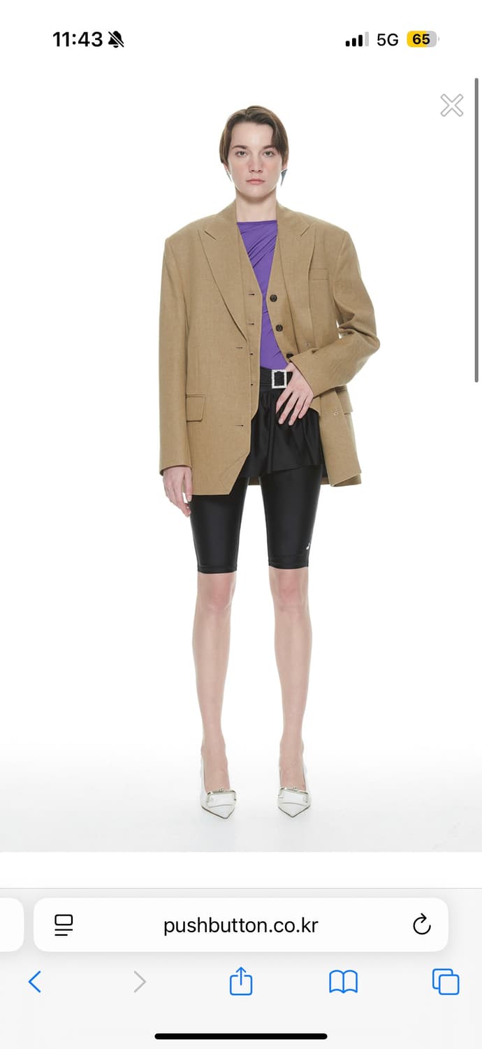 🤎푸쉬버튼 자켓 새상품🤎 상품이미지1