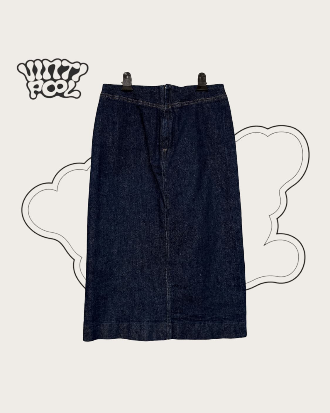 유니클로U 트임 데님 롱스커트 61사이즈 상품이미지2