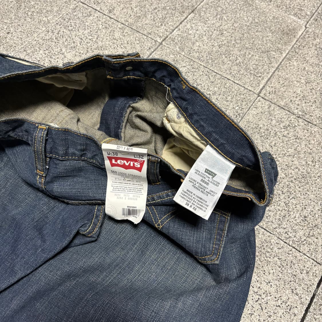 리바이스 569 루즈스트레이트 인디고(데드스탁) 상품이미지6