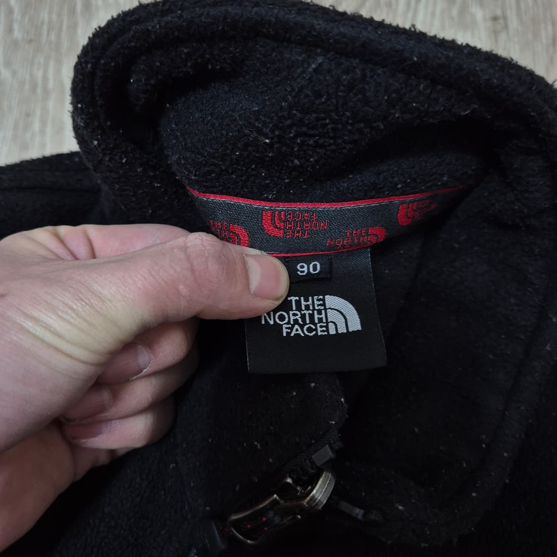 노스페이스 블랙 후리스 플리스 자켓 L(90) 상품이미지5