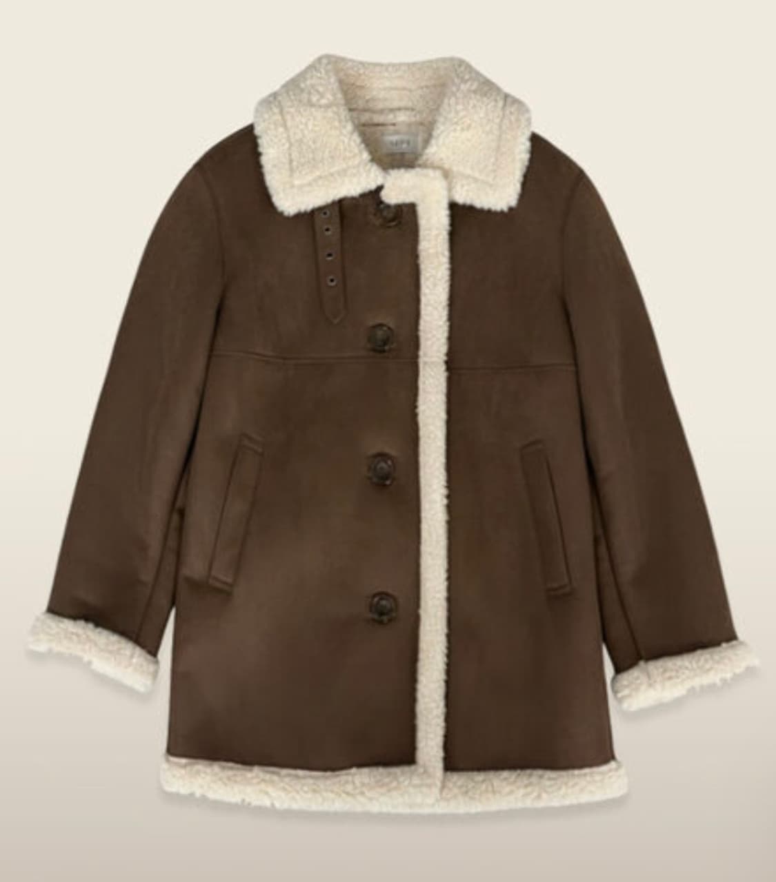 Marie 마리 하프 양털 무스탕 상품이미지3