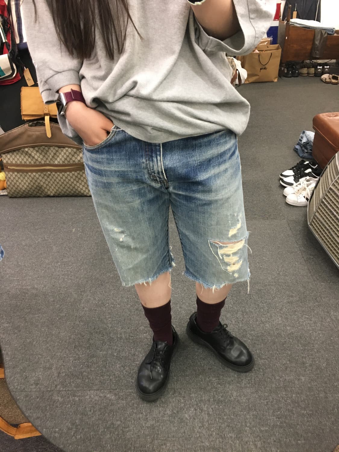 Levis 리바이스 502xx 데님 쇼츠 상품이미지1