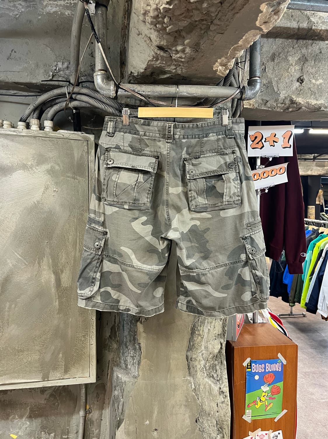 빈티지 카모 카고 하프 팬츠 34 #csz3493 상품이미지2