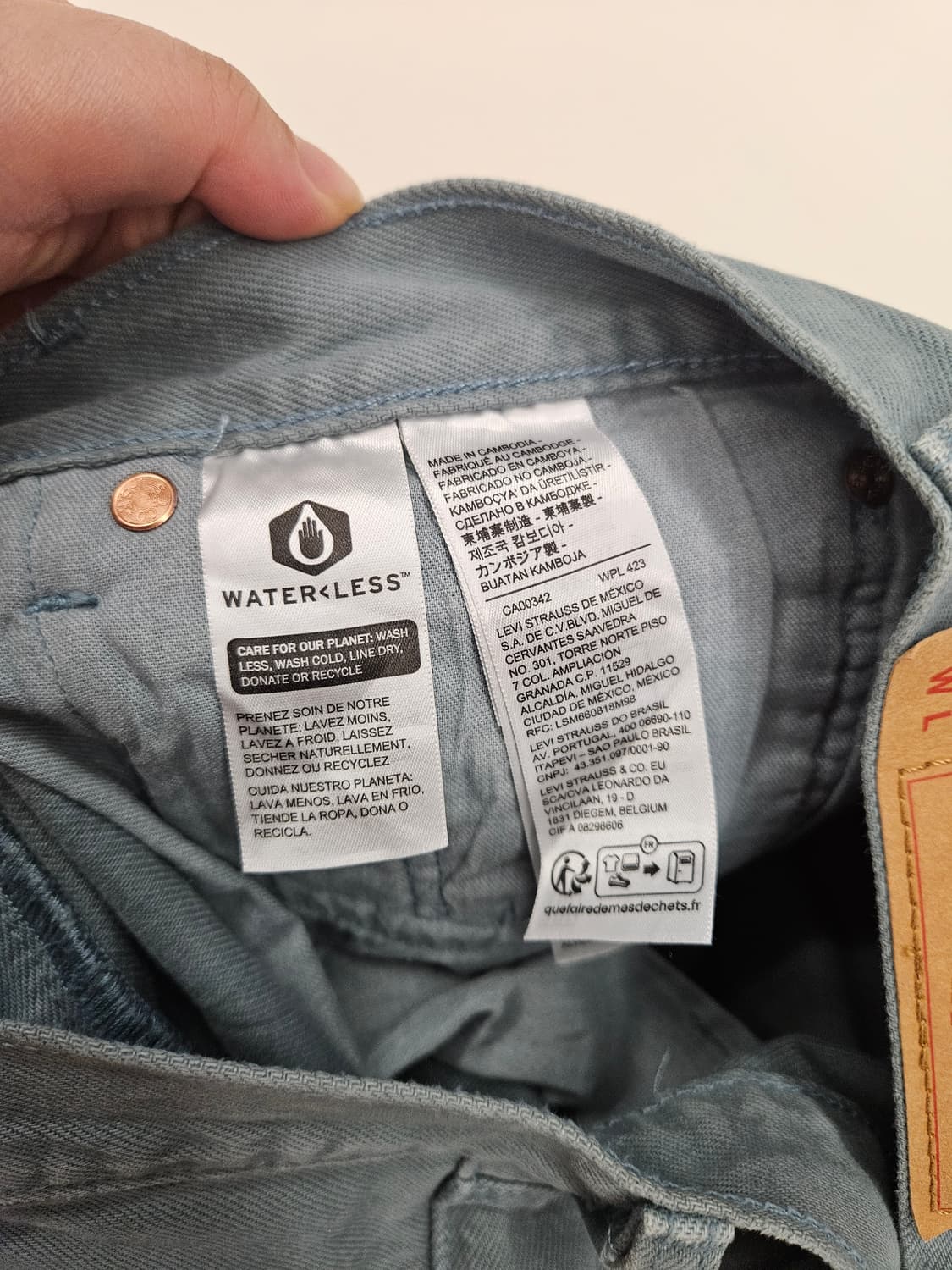 리바이스 501 블루그레이 청바지 W32 L32 상품이미지4