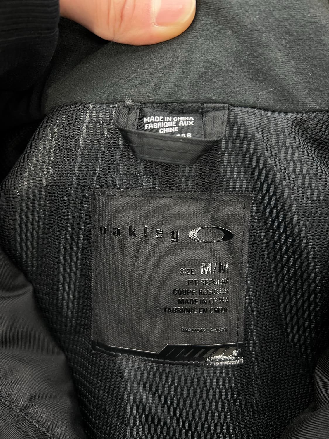 오클리 블랙 로고 퍼 트리밍 폴리에스터 레귤러 자켓 상품이미지7