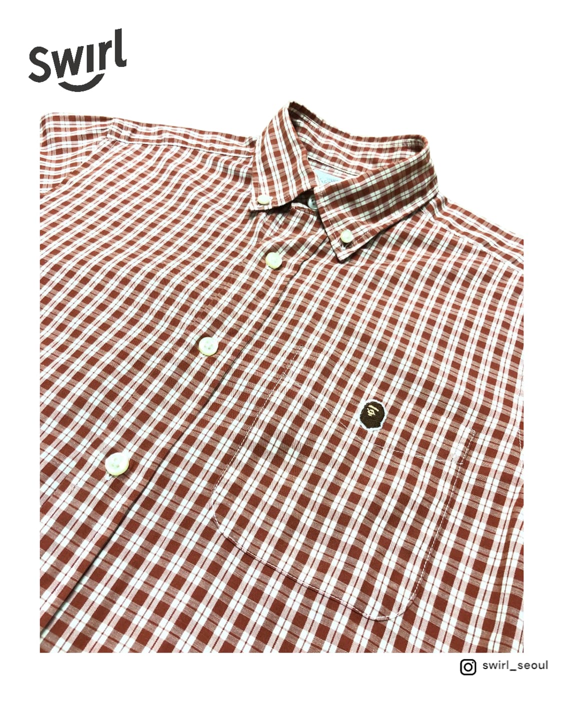 BAPE Cut & Collage check shirts 상품이미지1