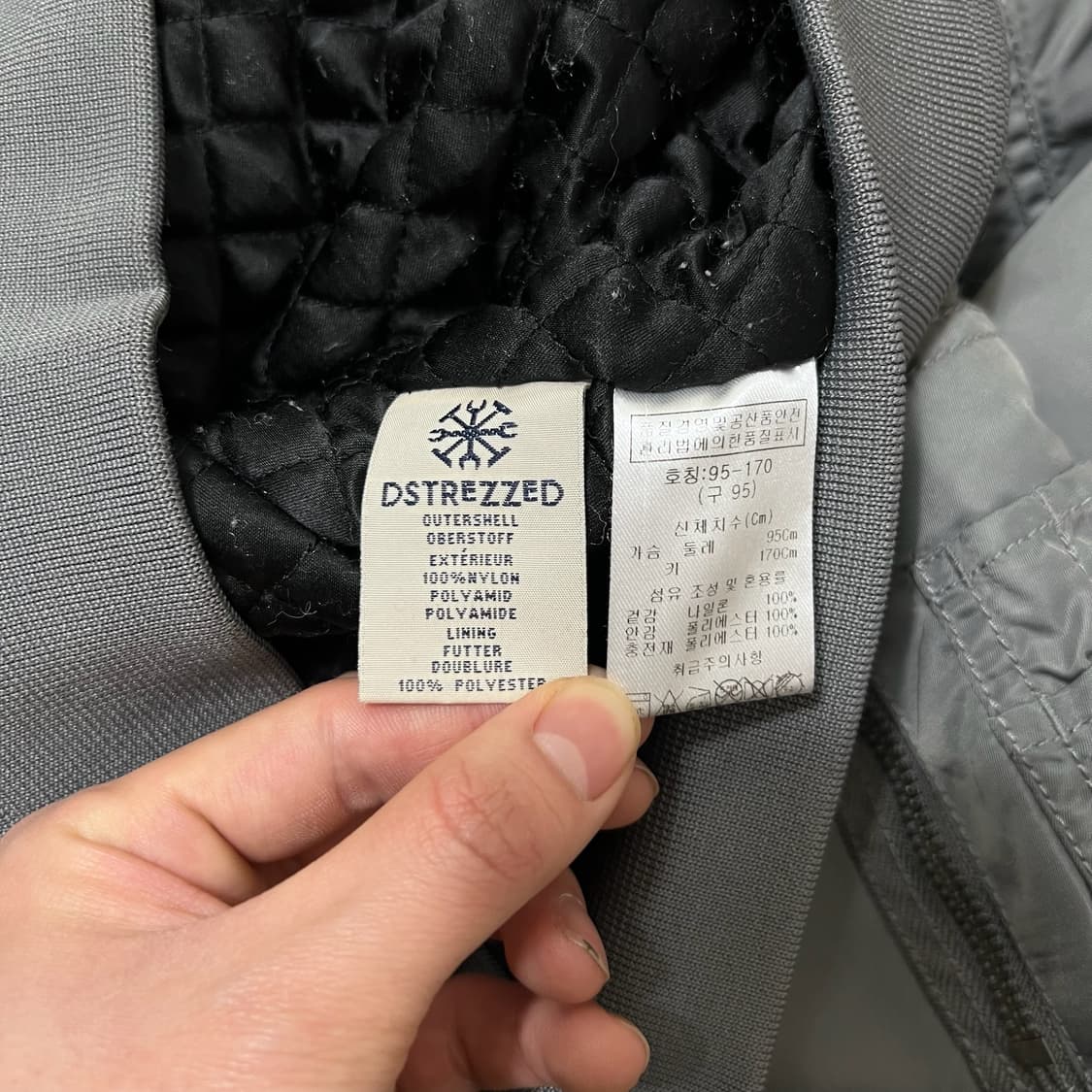 디스트레즈드 남성 와펜 봄버 MA1 항공점퍼 M/95  상품이미지7