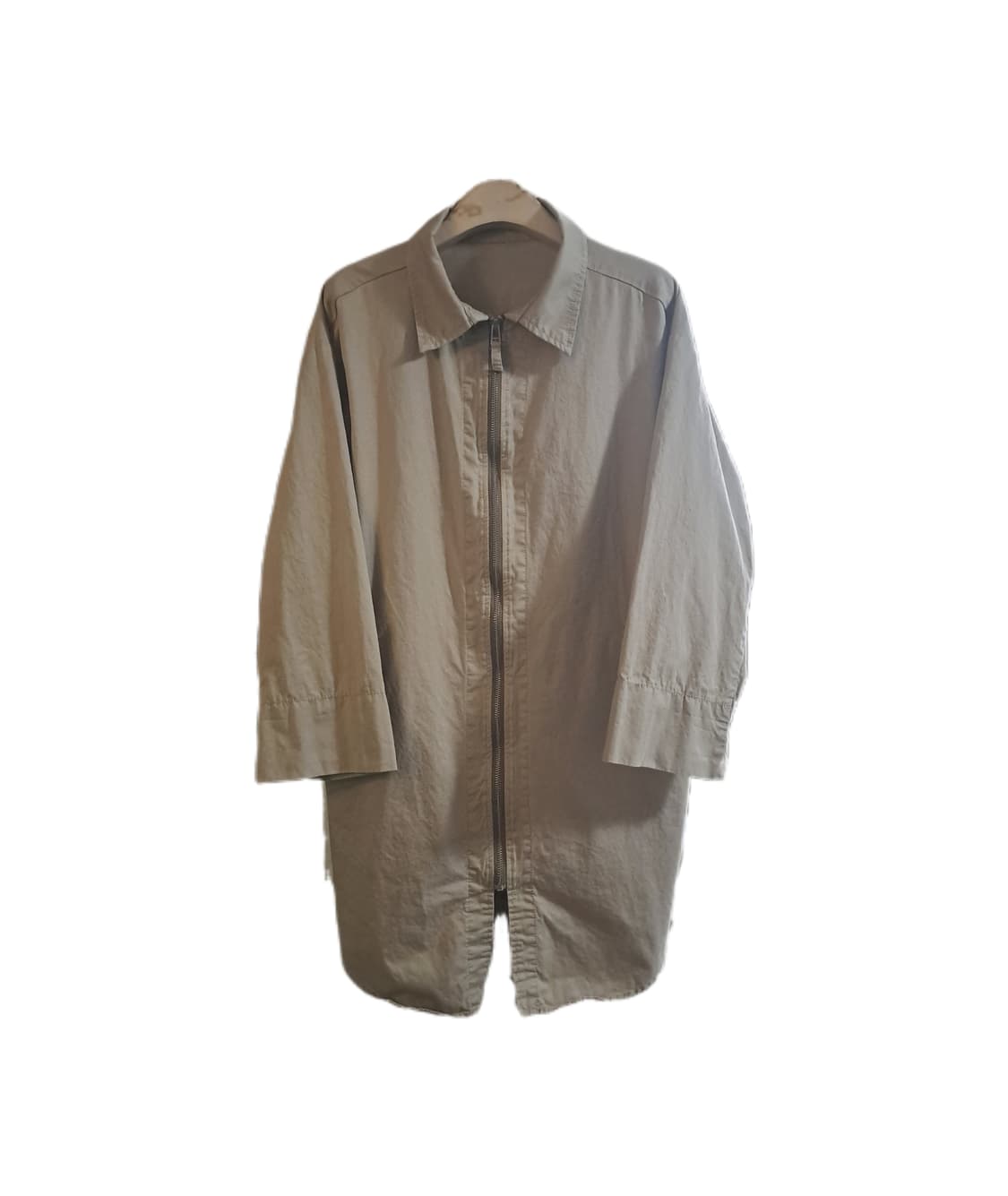 베이지 면 100% 코트 야상 자켓 상품이미지1