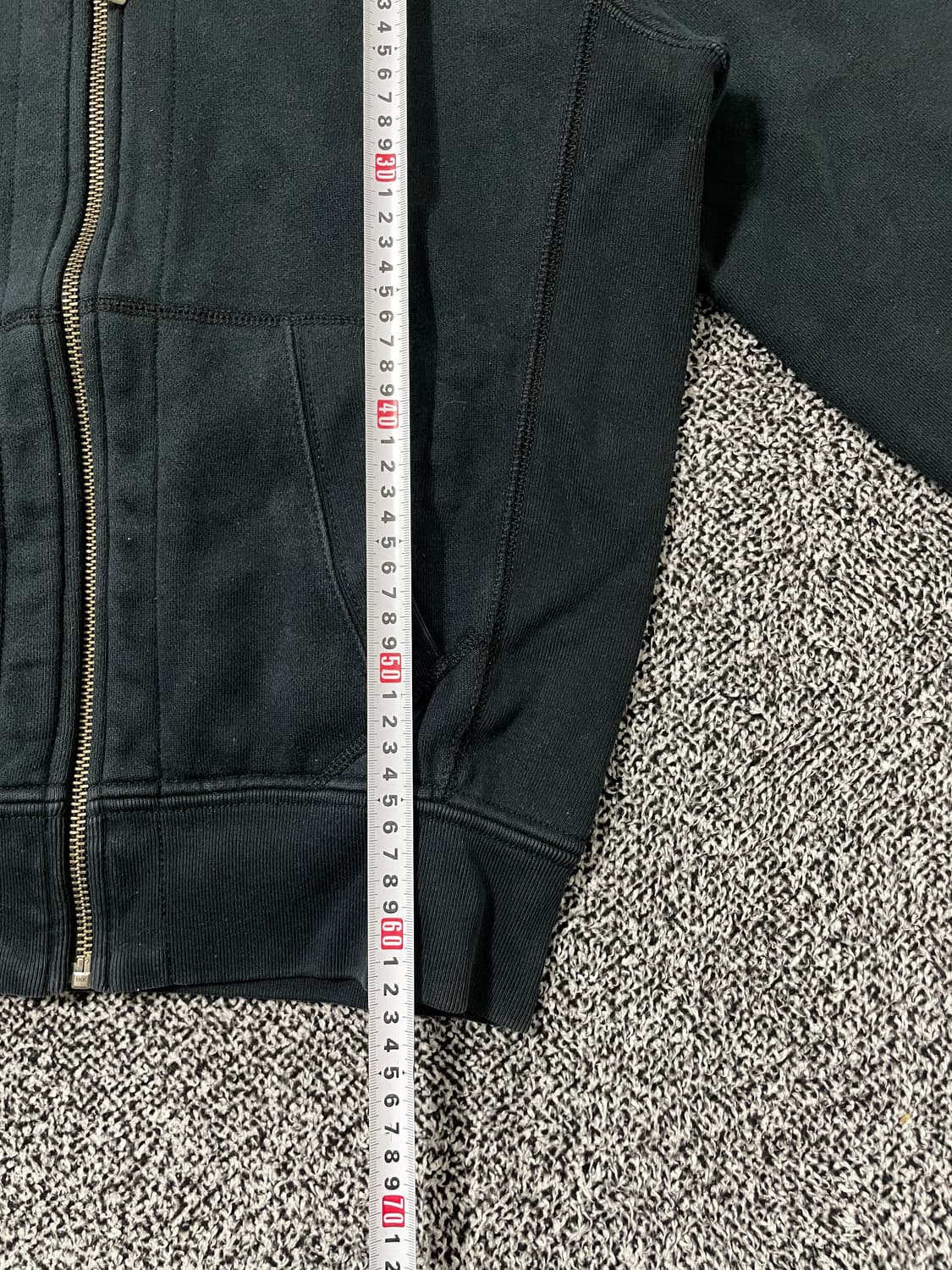 빈티지9. 폴로랄프로렌 코튼 풀집 후드집업 후드 티셔츠 스웻 블랙 상품이미지6