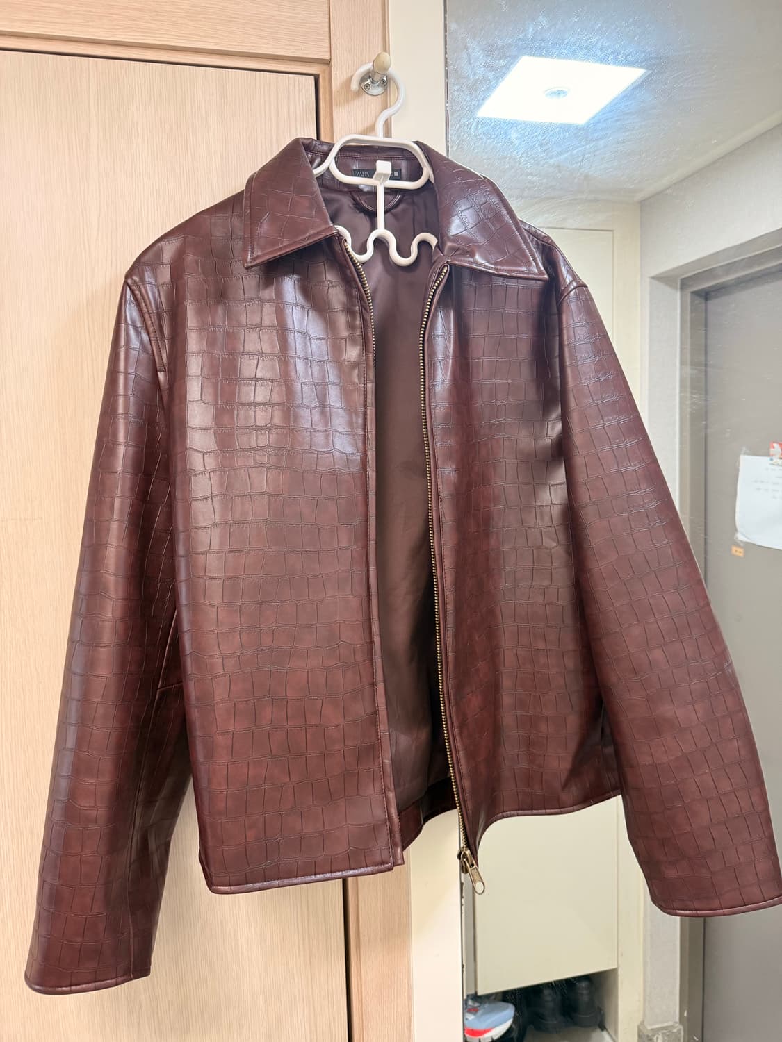 자라 가죽자켓 색이쁜거xl 상품이미지1