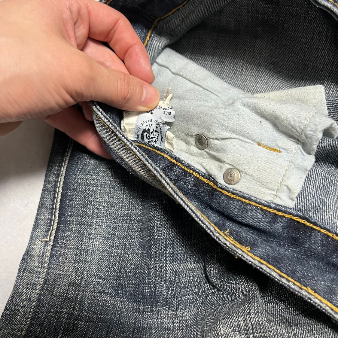 디젤 빈티지 워싱 청바지 30 상품이미지4