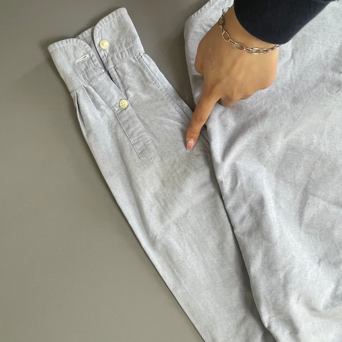 (44) 폴로랄프로렌 옥스포드 블루 빅포니 셔츠 보이즈L 상품이미지6