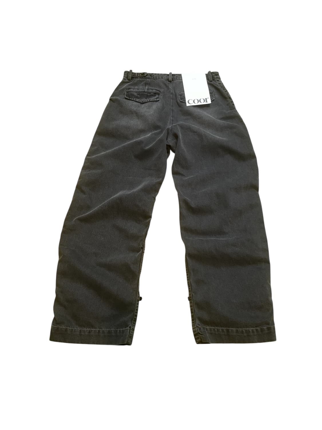 쿠어(coor) 셔링 컴벳 데님 트라우져/스톤 그레이 상품이미지2