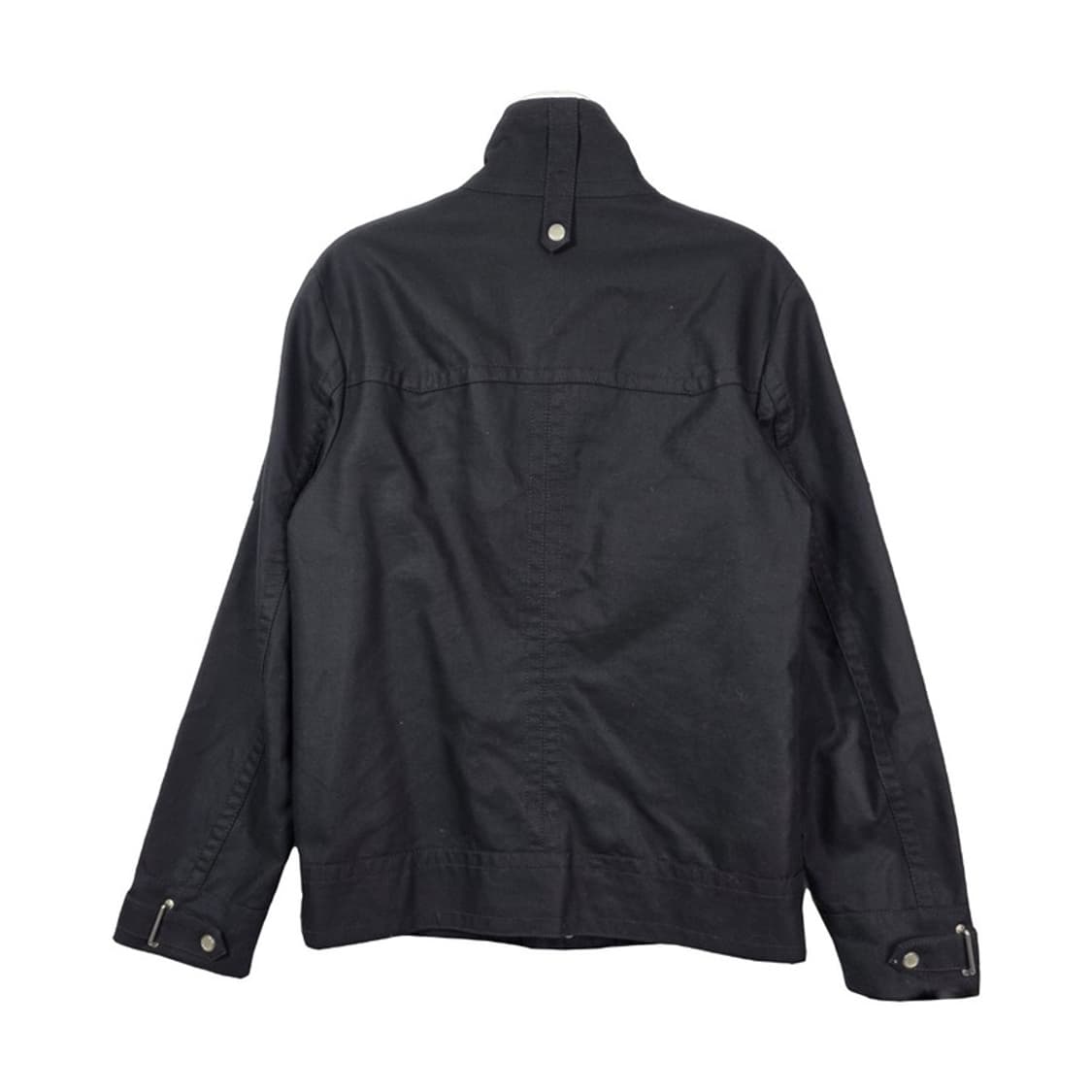 ZARA 맨 블랙 코튼 하이넥 밀리터리 필드 자켓 M 상품이미지2