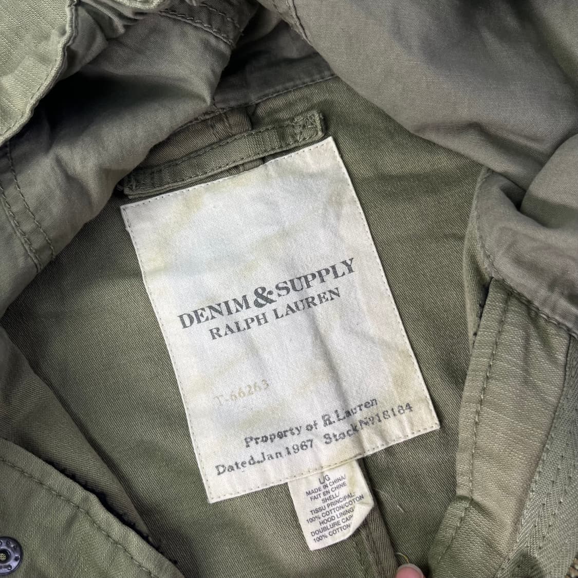 105 90s 폴로랄프로렌 데님엔서플라이 필드 야상 자켓 상품이미지3