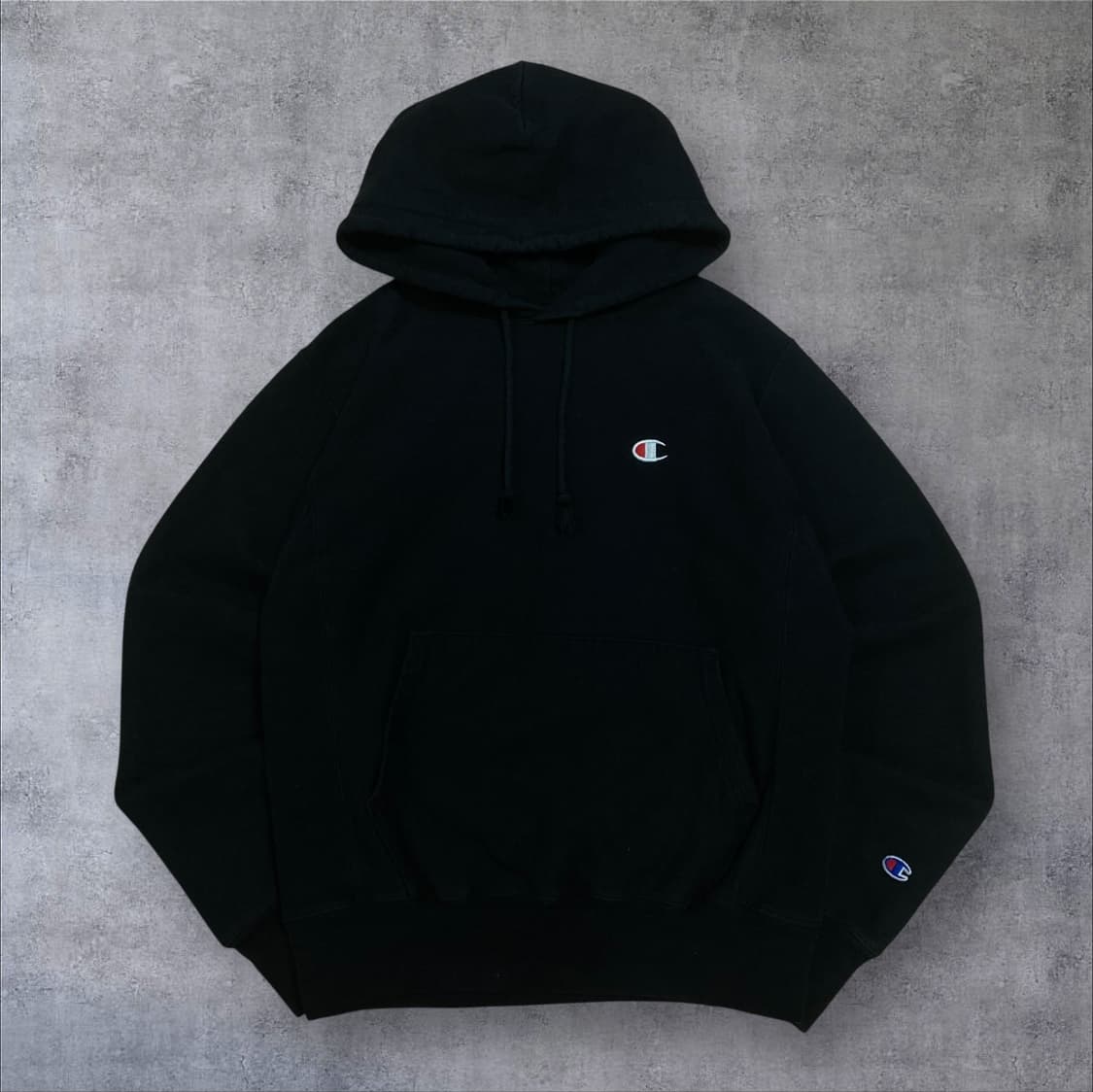 챔피온 리버스 위브 스몰 로고 미니멀 후드티 상품이미지1