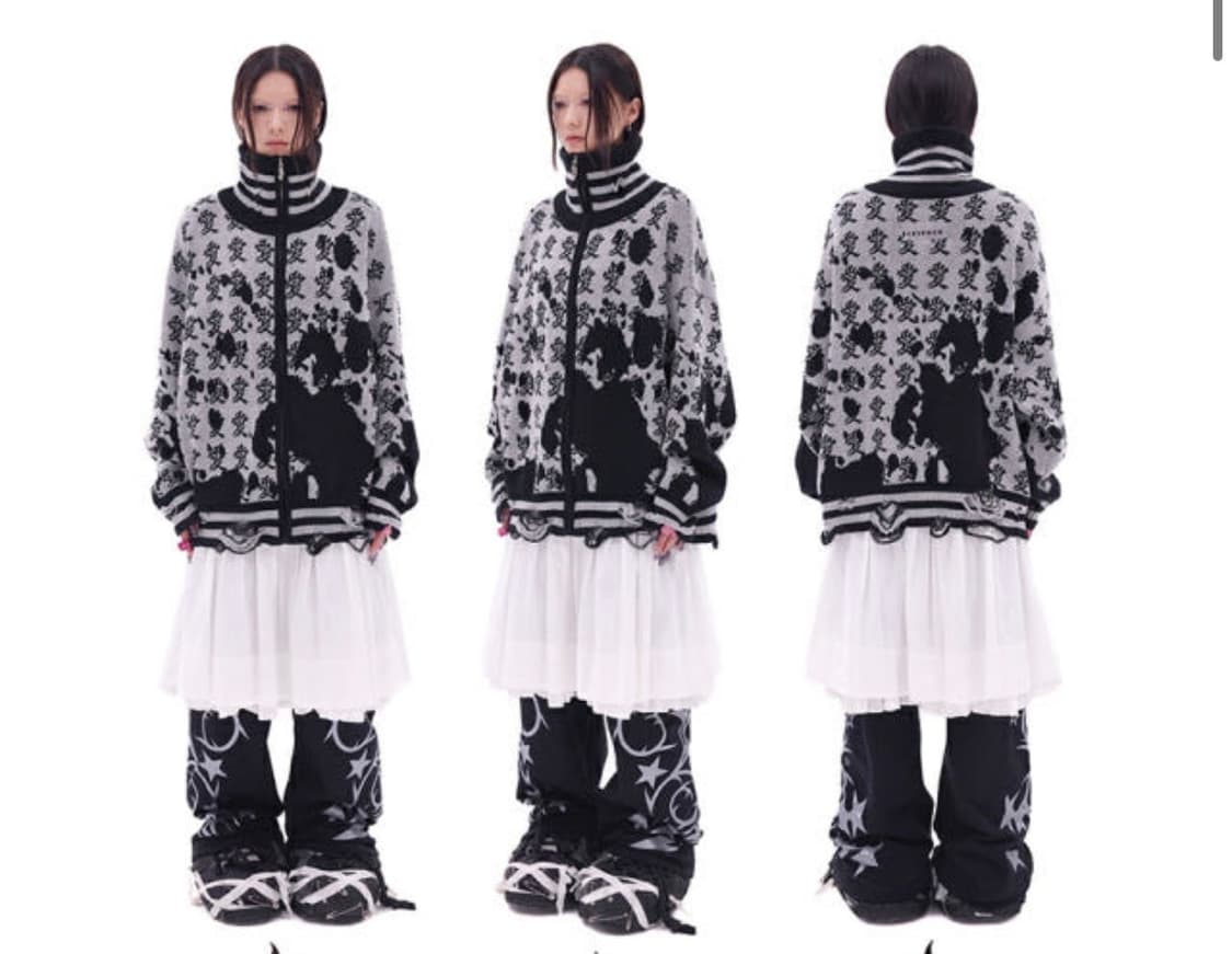 CFIERCE ‘LOVE‘ ZIP UP JUMPER 상품이미지2