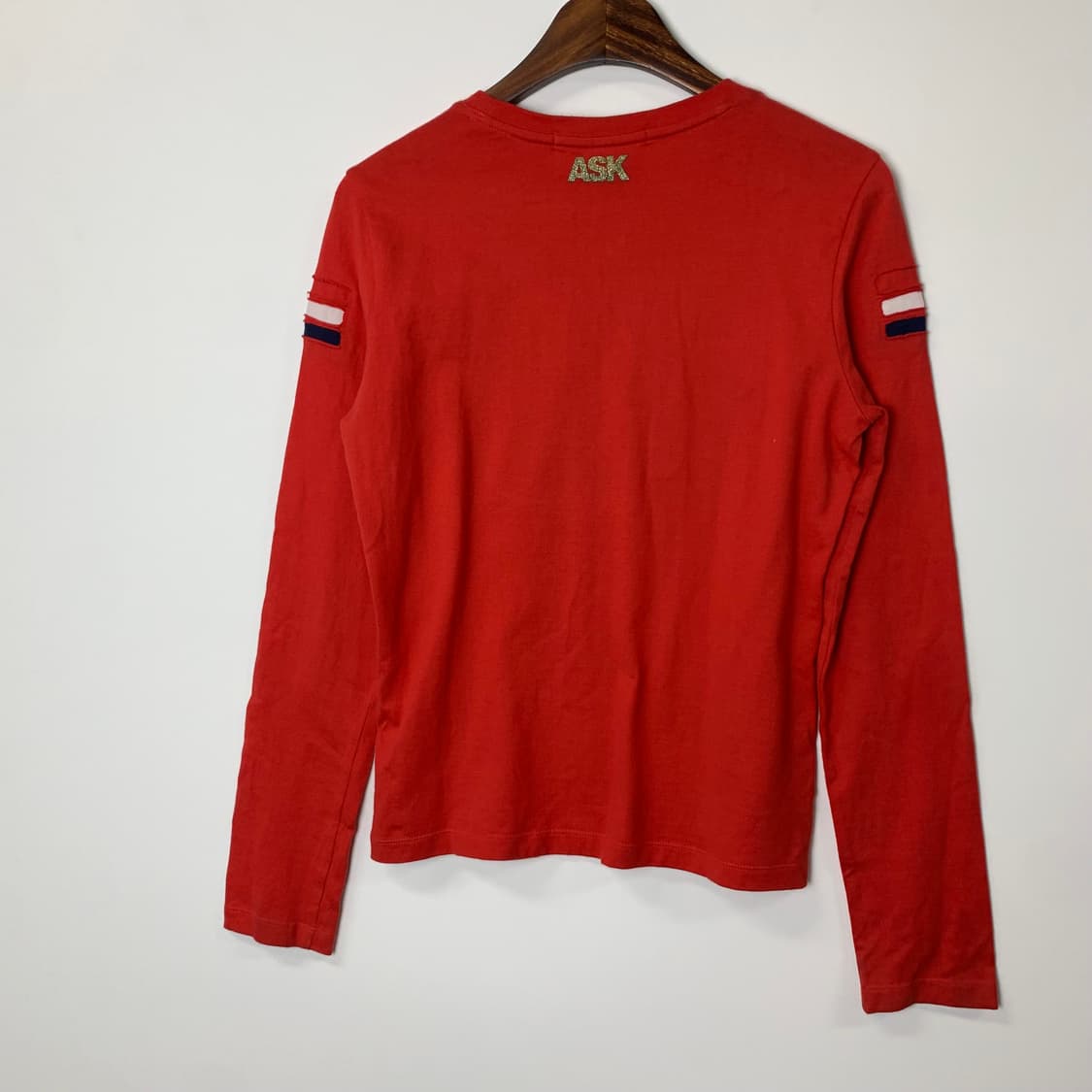 Ask  y2k 와투케 레드 롱 슬리브 상품이미지3