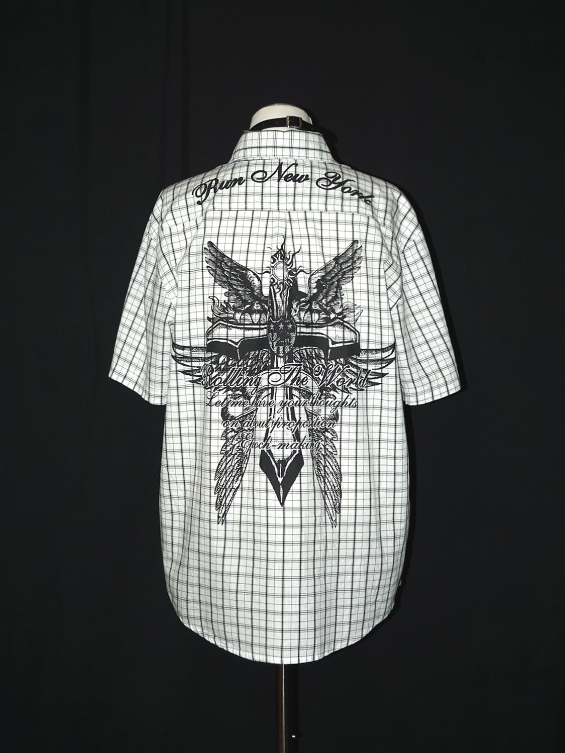 y2k cross check shirt  상품이미지1