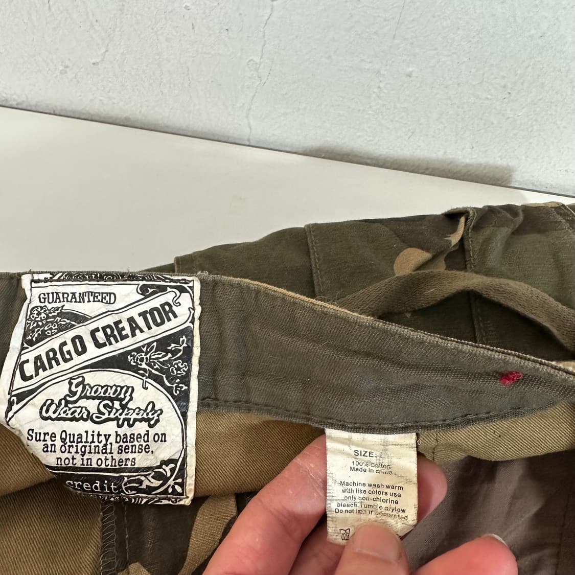 L CARGO CREATOR 세미와이드 카모 유틸리티 카고팬츠 상품이미지4