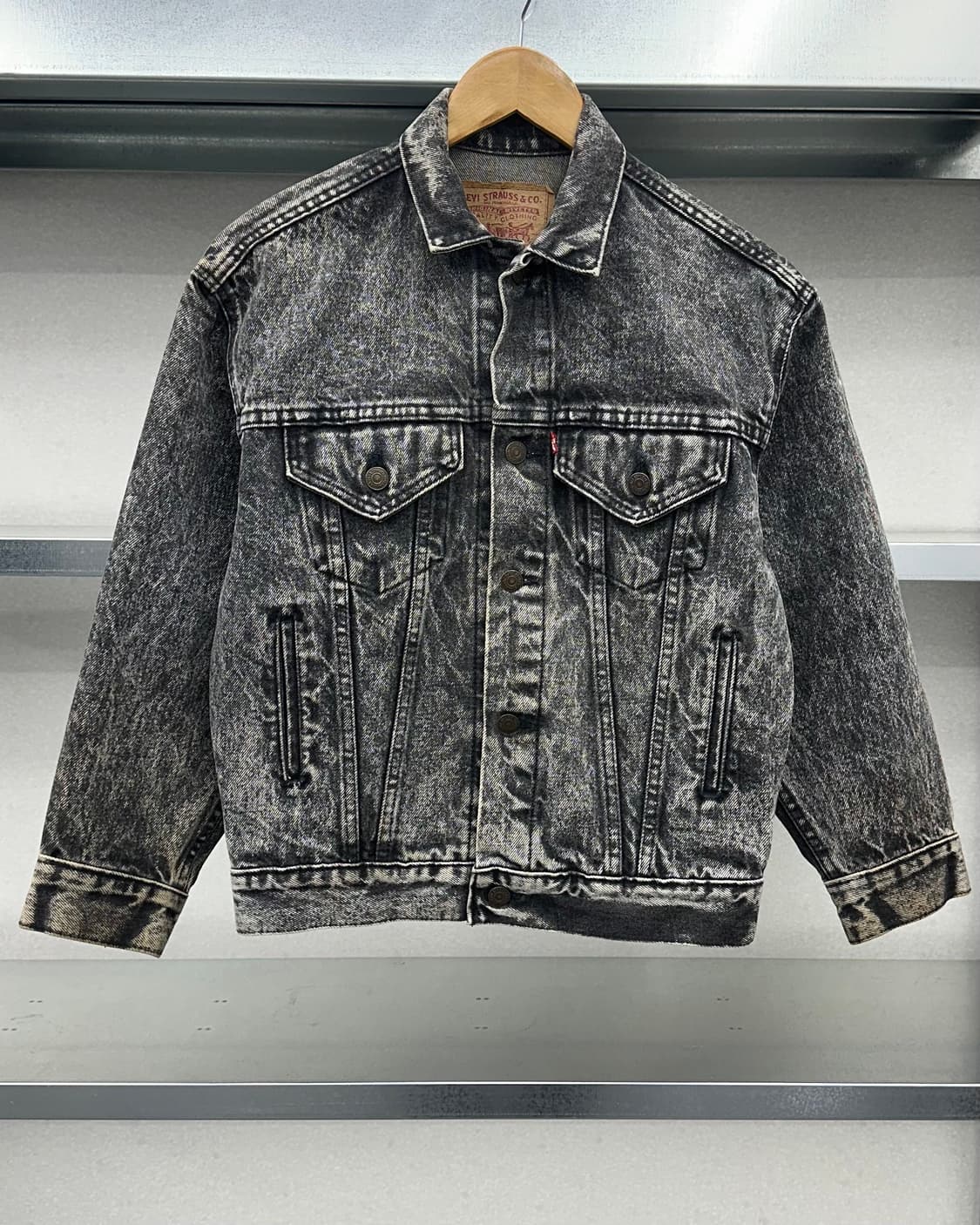 (WOMEN)80'S 리바이스 USA 흑청자켓-M1408 상품이미지1
