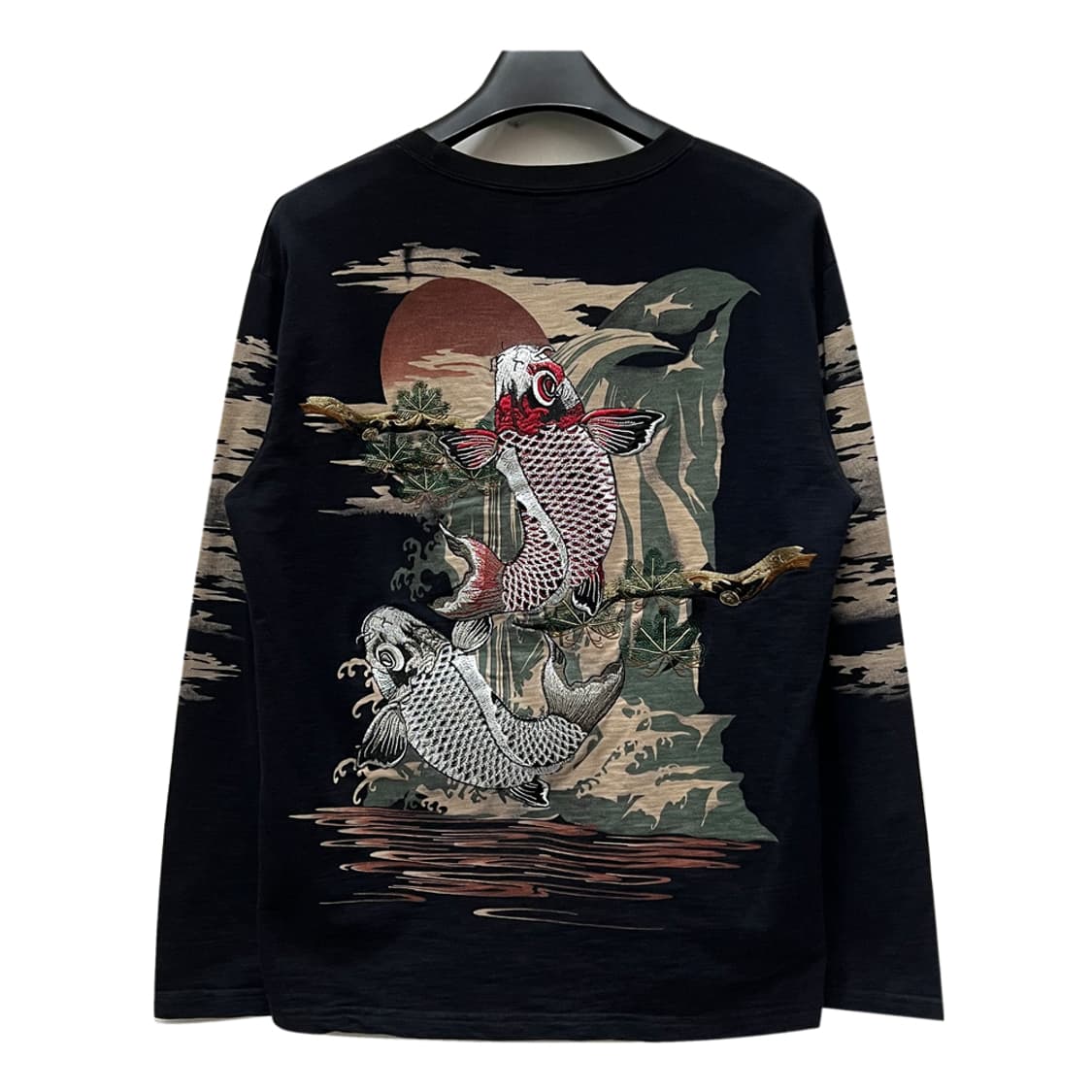 VTG 빈티지 오리엔탈 자수 긴팔 롱슬리브 XL 상품이미지3