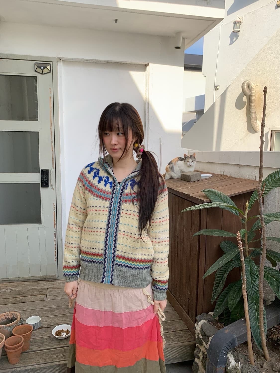 rainbow maxi skirt 상품이미지4