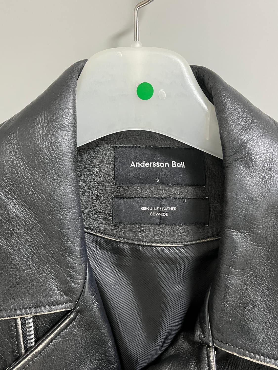 앤더슨벨 블랙 레더 라이더 자켓 상품이미지3