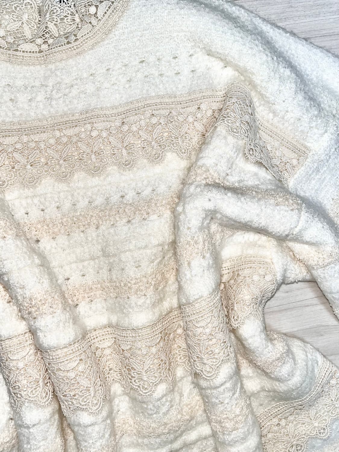 자라 모리 페어리 레이스 니트 라떼갸루 히메갸루 오네갸루 로걀 크루빈티지 상품이미지2