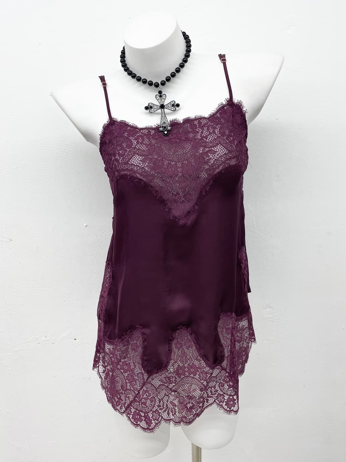 빅토리아시크릿 새틴 레이스 슬립 상품이미지1