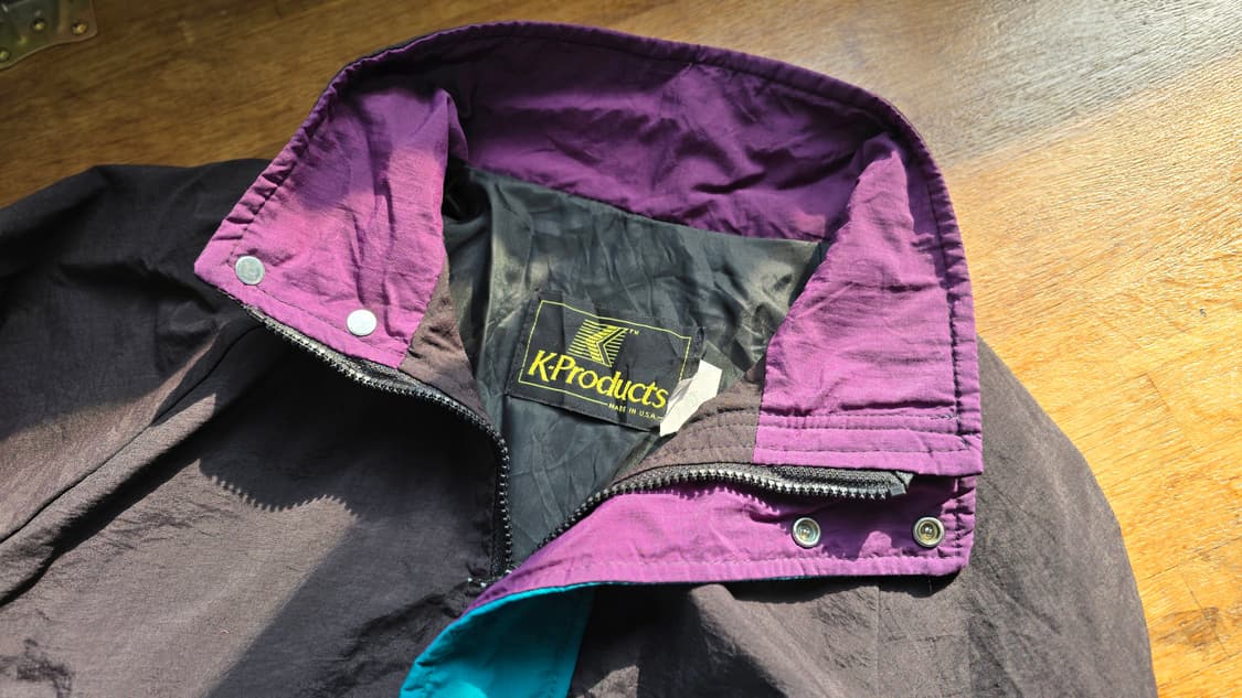 레어) 데드스탁 아메리칸 빈티지 블루종 자켓 윈드브레이커 USA 상품이미지4