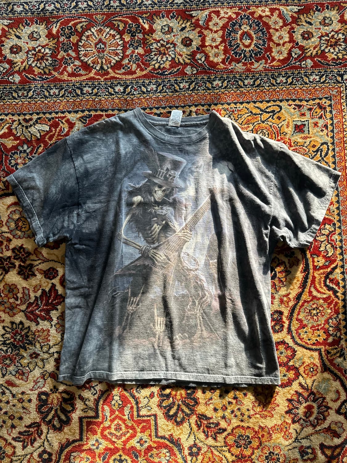 00s Skeleton Guitar Tie Dye XL 상품이미지4