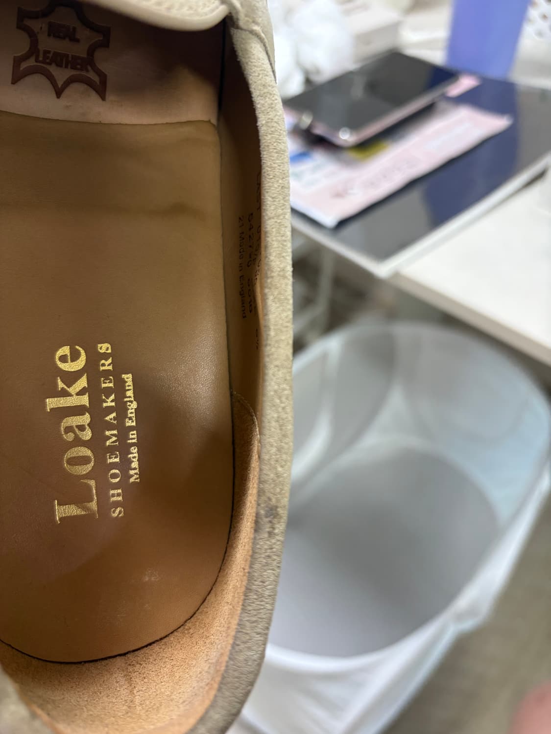 로크 이튼 스웨이드 로퍼 베이지 255 상품이미지7