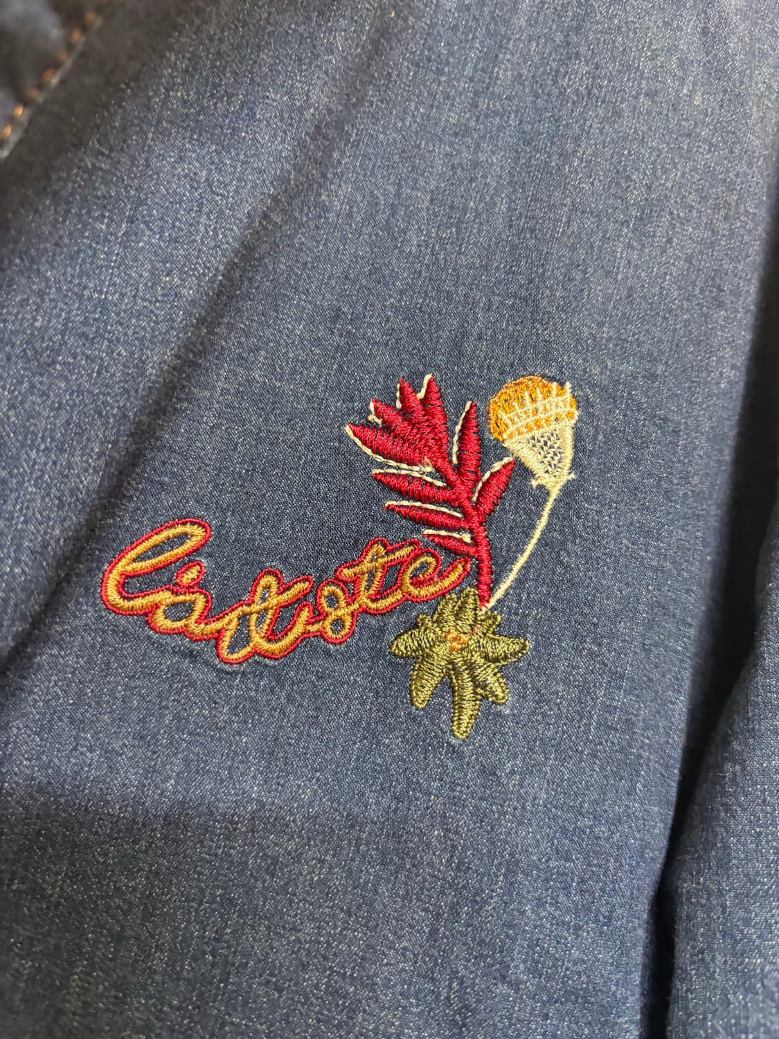 새 상품 ) AV OLIVIA 데님 롱 남방 자켓 105 상품이미지5