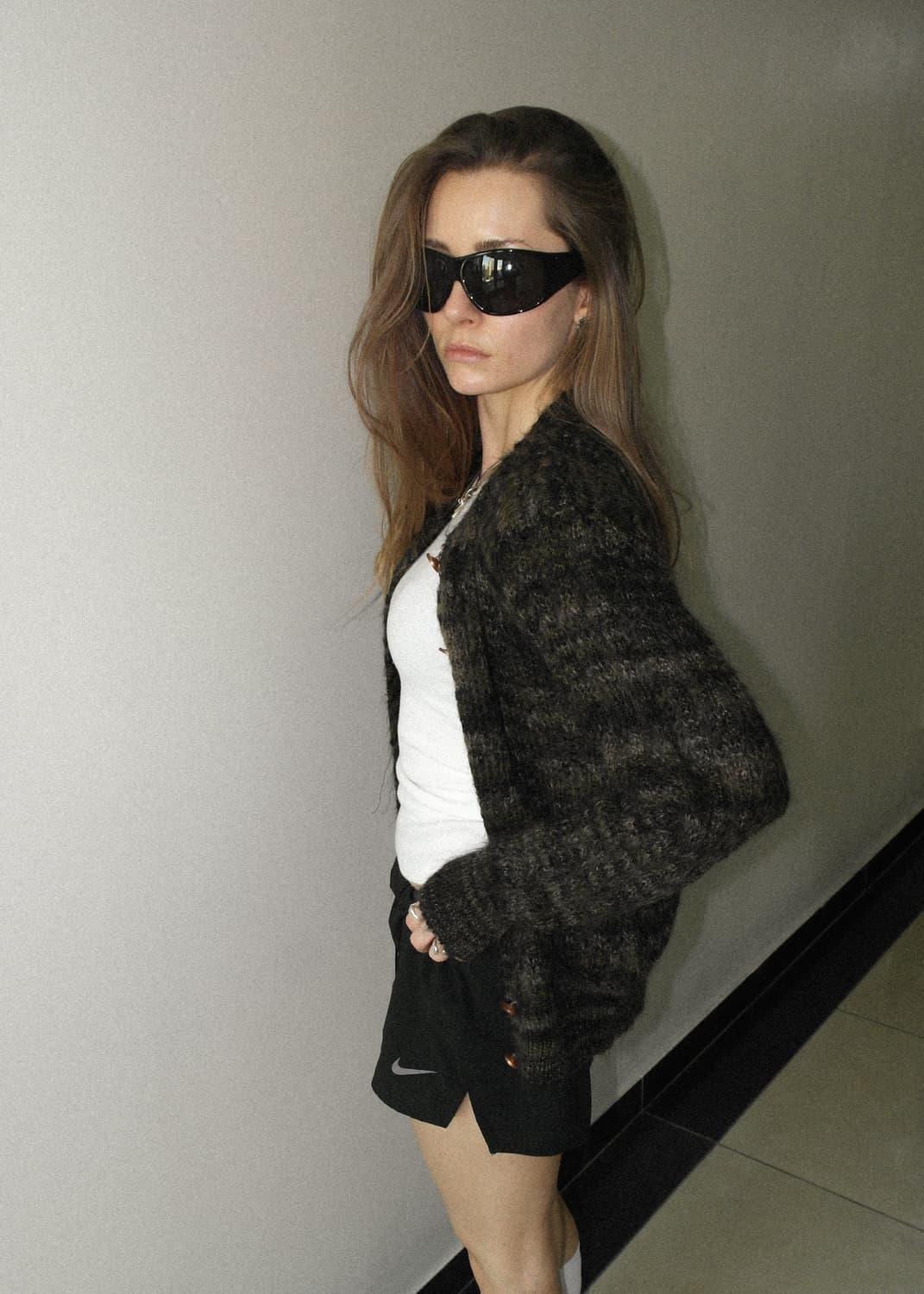 모헤어 니트 버튼 스웨터 상품이미지2