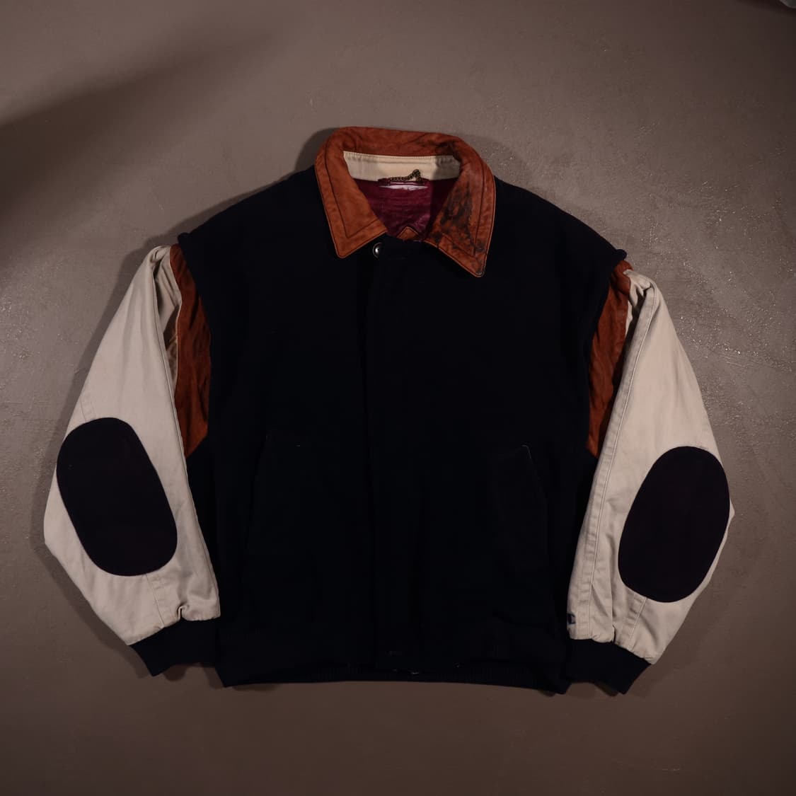 90s 챔피온 울 레더 바시티 자켓 C510 상품이미지1