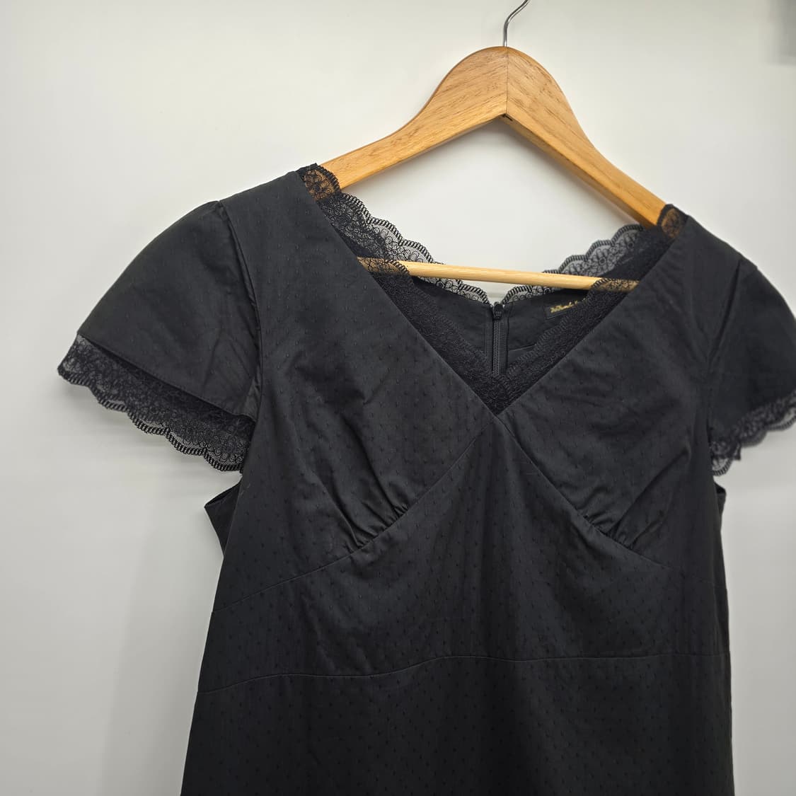 일본 빈티지 레이스 포인트 블랙 원피스 상품이미지2