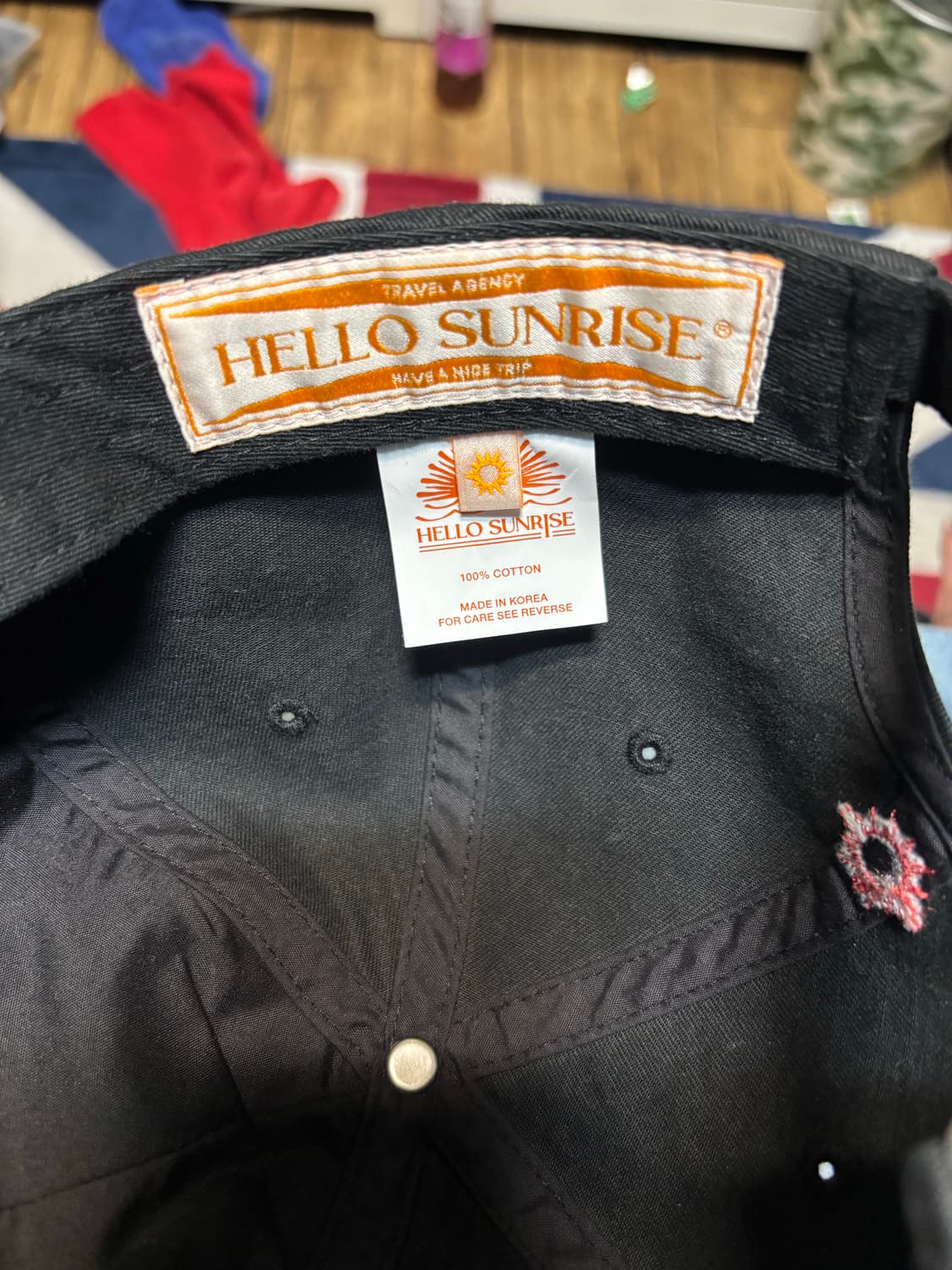 헬로 선라이즈 볼캡 블랙 상품이미지4